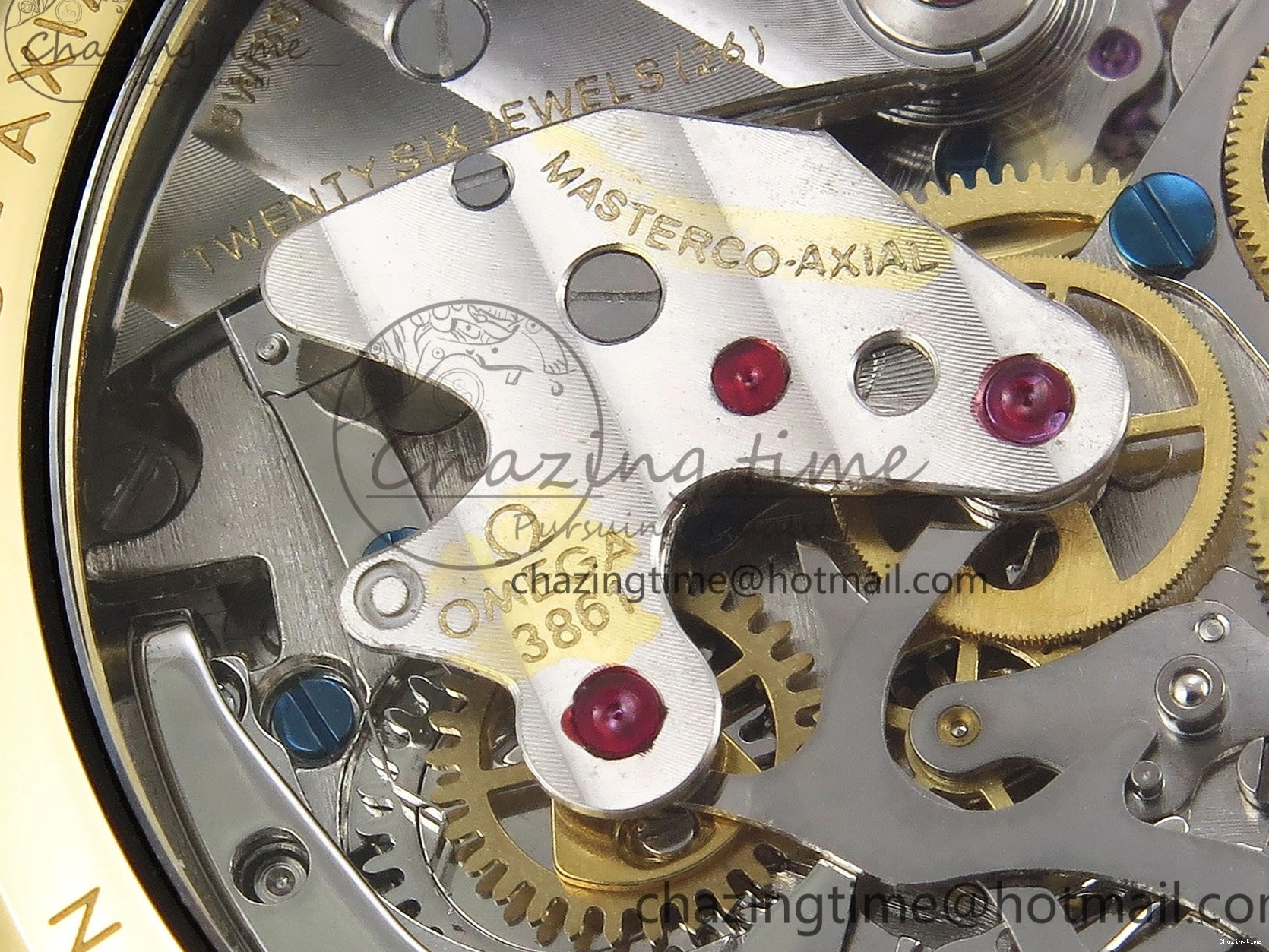 0204 Speedmaster YG RMF Best Edition YG Black Dial on YG Bracelet Lemania HW Durable 7725